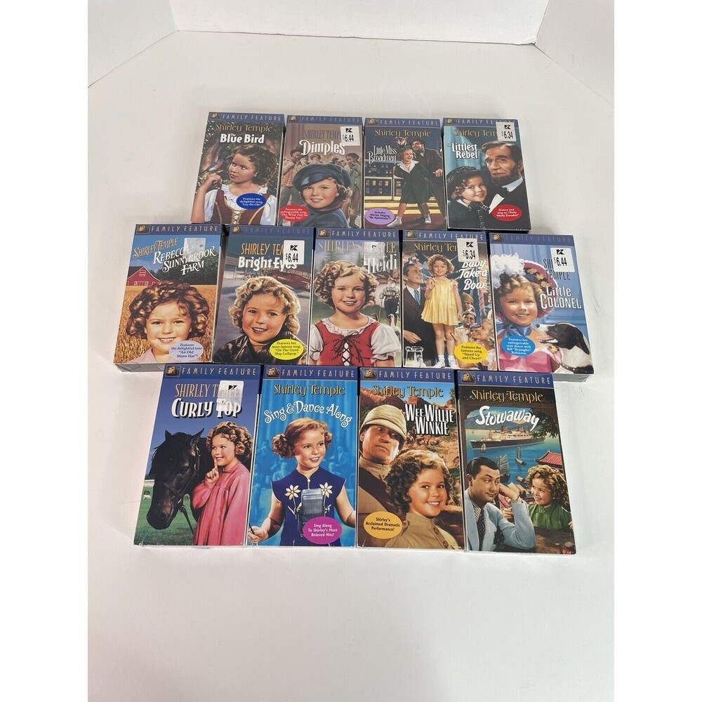 New Shirley Temple Lot Of 13 VHS Tapes, Sealed, Vintage, Slim Case. - Picture 4 of 5
